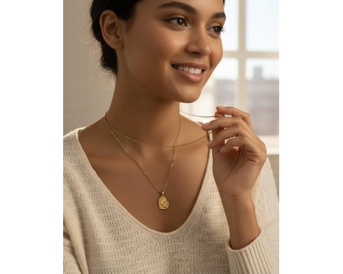 Fio com medalha de Coração