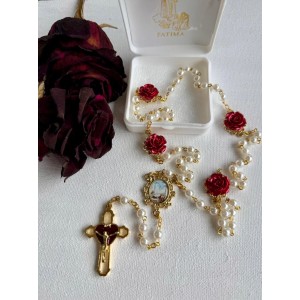 Terço de Fátima com Rosas