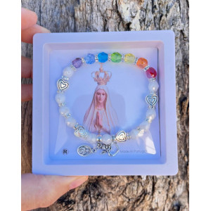 Pulseira de cristal Arco Iris