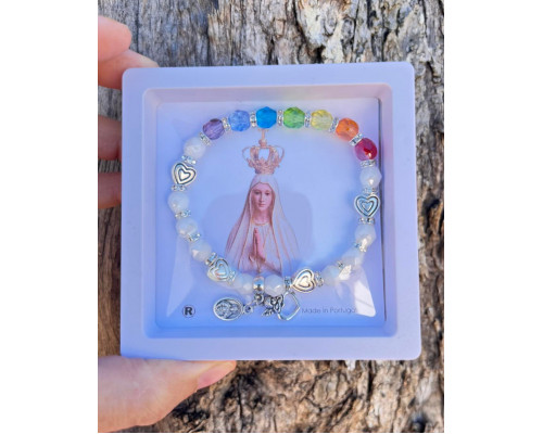 Pulseira de cristal Arco Iris